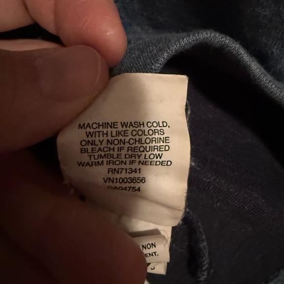 L.L. Bean Men's Sz L Washed Cotton Double-Knit Crewneck, Slightly Fitted L/Slv - Picture 4 of 6